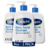 imageCetaphil Face Wash Daily Facial Cleanser for Sensitive Combination to Oily Skin 20 oz Gentle Foaming Soap Free Hypoallergenic8oz NEW Pack of 3