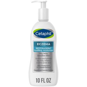 imageCETAPHIL RESTORADERM Soothing Moisturizer For Eczema Prone Skin 10 fl oz For Dry Itchy Irritated Skin 24Hr Hydration No Added FragranceAdult Moisturizer 