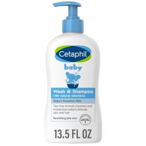 imageCetaphil Baby Wash ampamp Shampoo 135oz Pack of 2 Hypoallergenic Gentle Enough for Everyday Use Soap FreeNEW 135oz  Wash  Shampoo