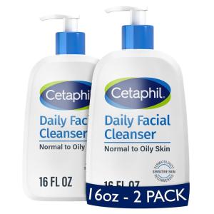 imageCetaphil Face Wash Daily Facial Cleanser for Sensitive Combination to Oily Skin 20 oz Gentle Foaming Soap Free Hypoallergenic16oz Pack of 2