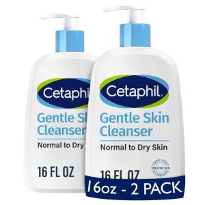 imageCetaphil Face Wash Hydrating Gentle Skin Cleanser for Dry to Normal Sensitive Skin 16 oz 2 Pack Fragrance Free Soap Free and NonFoamingFragrance Free