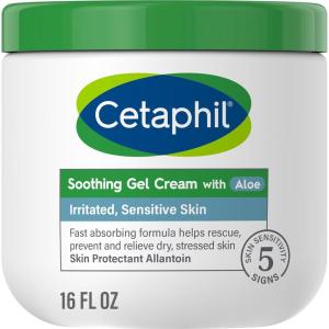 imageCetaphil Soothing GelCream with Aloe Instantly Soothes and Hydrates Sensitive Skin Fragrance and Paraben Free 16 oz