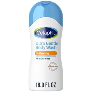 imageCetaphil Ultra Gentle Refreshing Body Wash For Dry to Normal Sensitive Skin 169oz with Aloe Vera Calendula Vitamin B5 Hypoallergenic Fragrance Free Dermatologist Tested169 Fl Oz Pack of 1