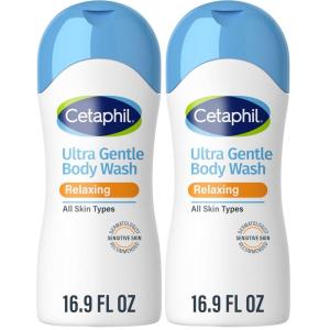 imageCetaphil Ultra Gentle Refreshing Body Wash For Dry to Normal Sensitive Skin 169oz with Aloe Vera Calendula Vitamin B5 Hypoallergenic Fragrance Free Dermatologist Tested169 Fl Oz Pack of 2