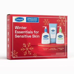 imageCetaphil Winter Essentials Skin Care Set Gentle Skin Cleansing Cloth Face Wipes 25 Count Daily Facial Cleanser 8oz Moisturizing Face ampamp Body Lotion 8oz Suitable for Sensitive Skin